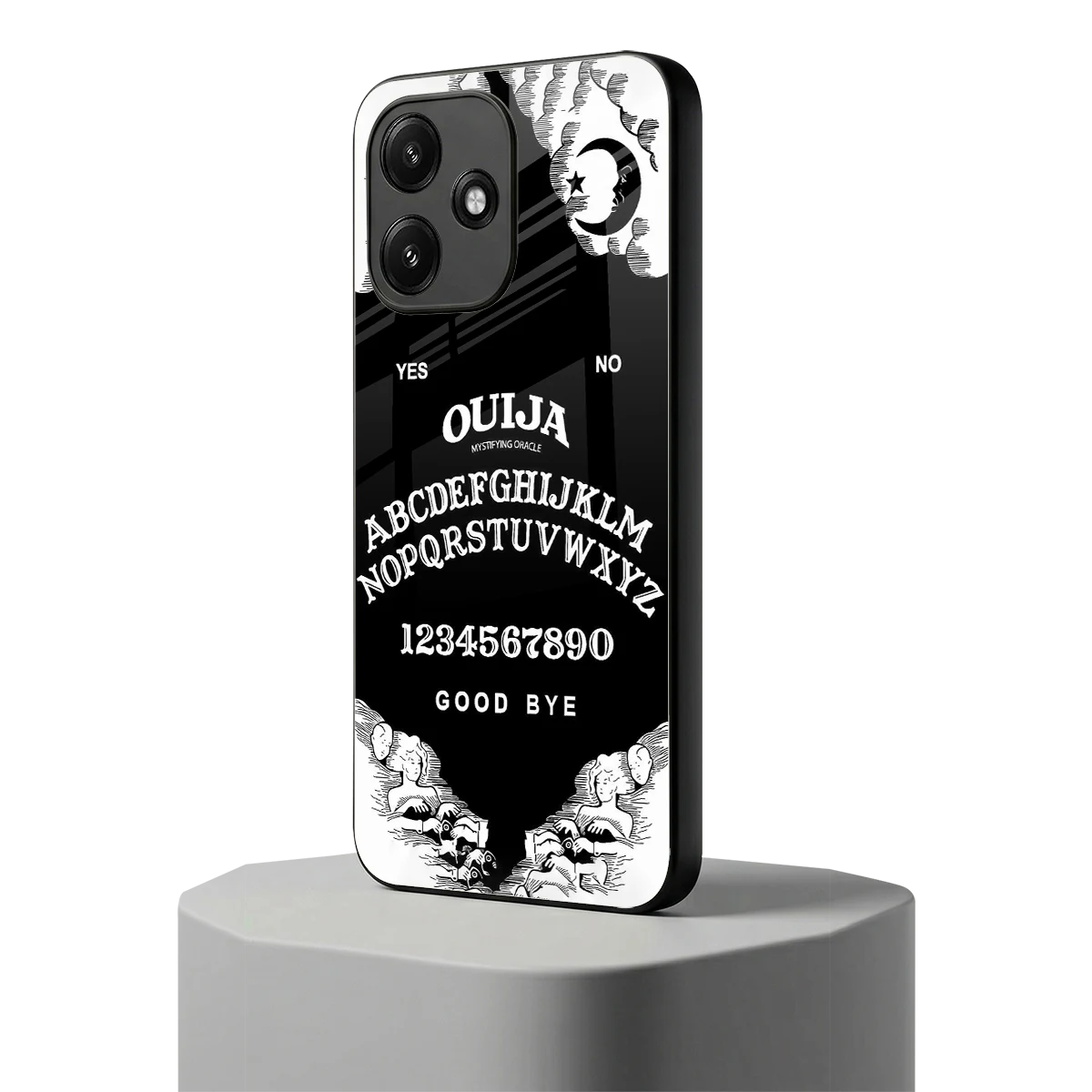 Ouija redmi 12 5g mobile cover | shockproof glass phone case