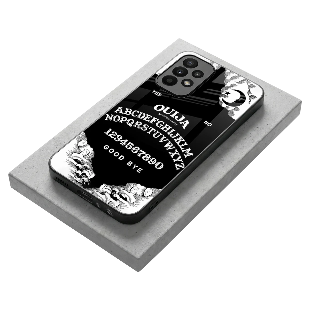 Ouija stylish phone case for samsung galaxy a23 | glossy glass and slim fit