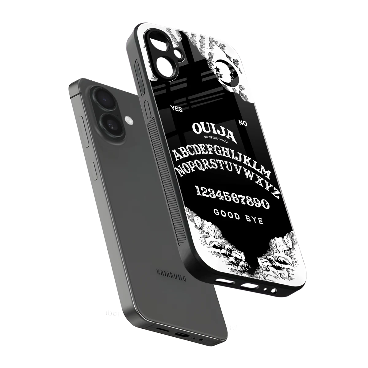 Ouija sleek samsung galaxy a06 5g cover with tempered glass back and TPU edges