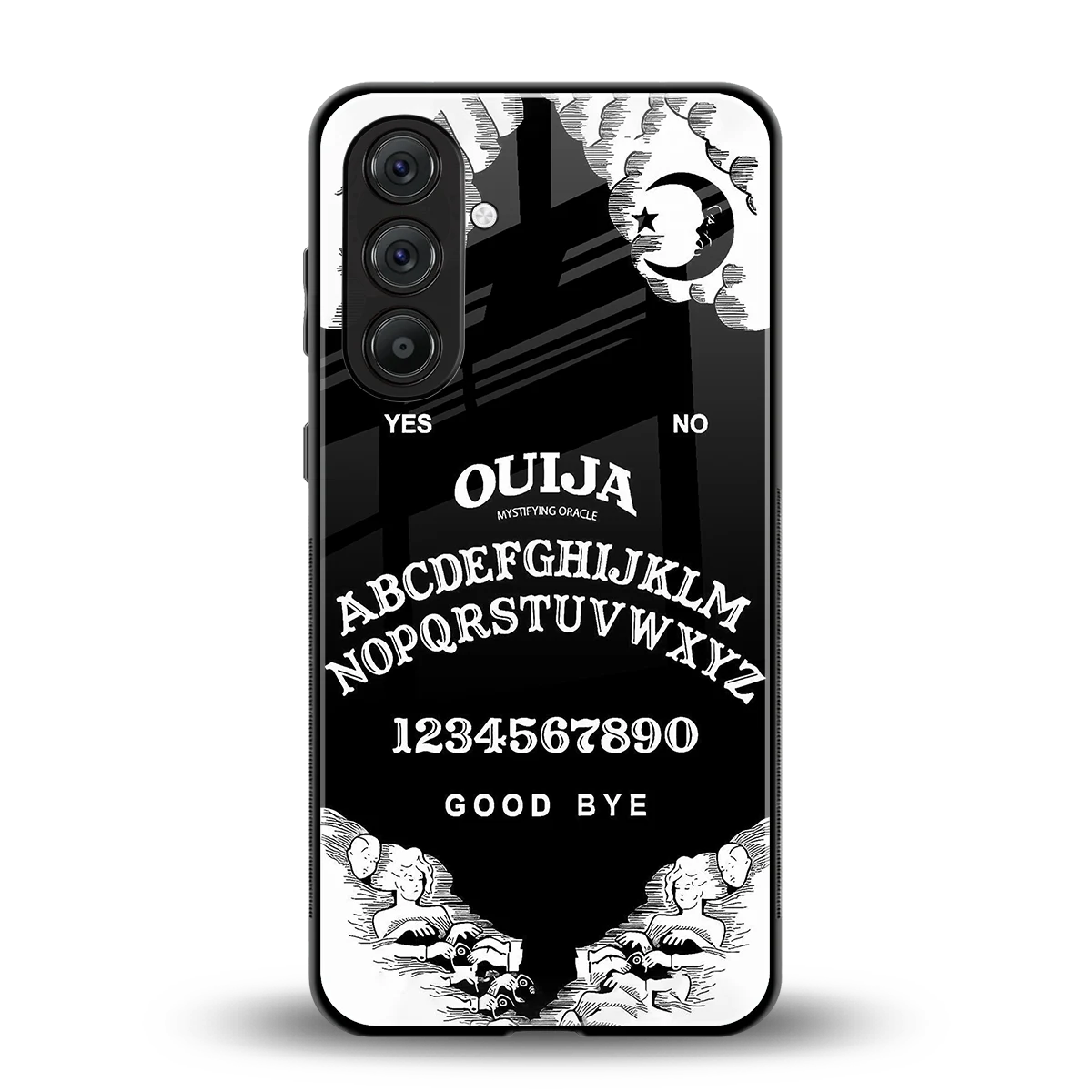 Ouija back phone cover | glass case for samsung galaxy m35 5g