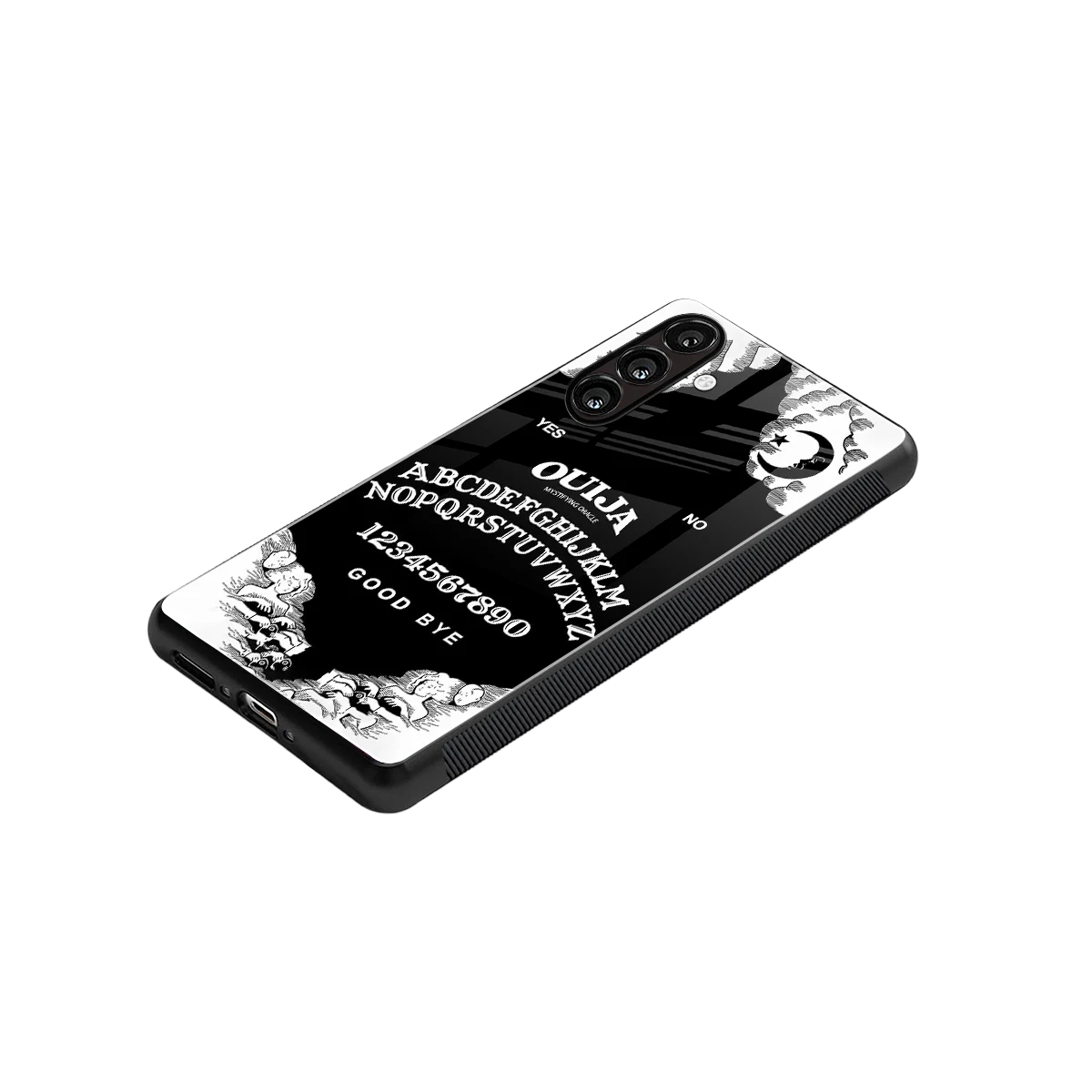 Ouija stylish phone case for samsung galaxy m35 5g | glossy glass and slim fit