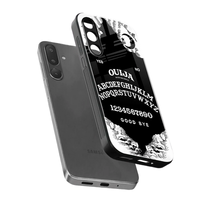 Ouija sleek samsung galaxy m56 5g cover with tempered glass back and TPU edges