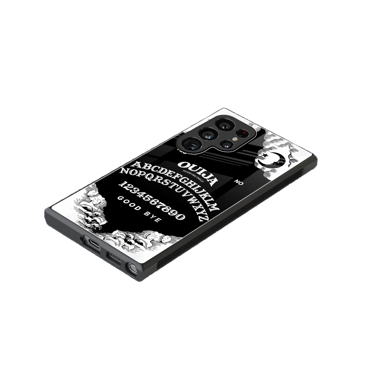 Ouija stylish phone case for samsung galaxy s24 ultra | glossy glass and slim fit