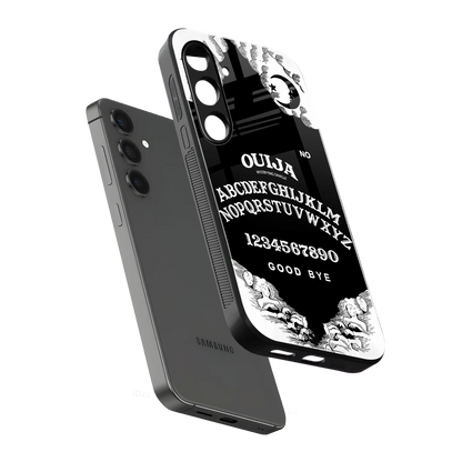 Ouija sleek samsung galaxy s24 cover with tempered glass back and TPU edges