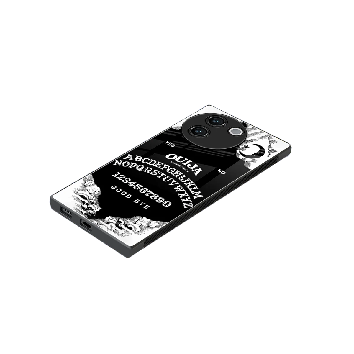 Ouija stylish phone case for vivo v30e | glossy glass and slim fit