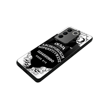 Ouija stylish phone case for vivo v27 5g | glossy glass and slim fit