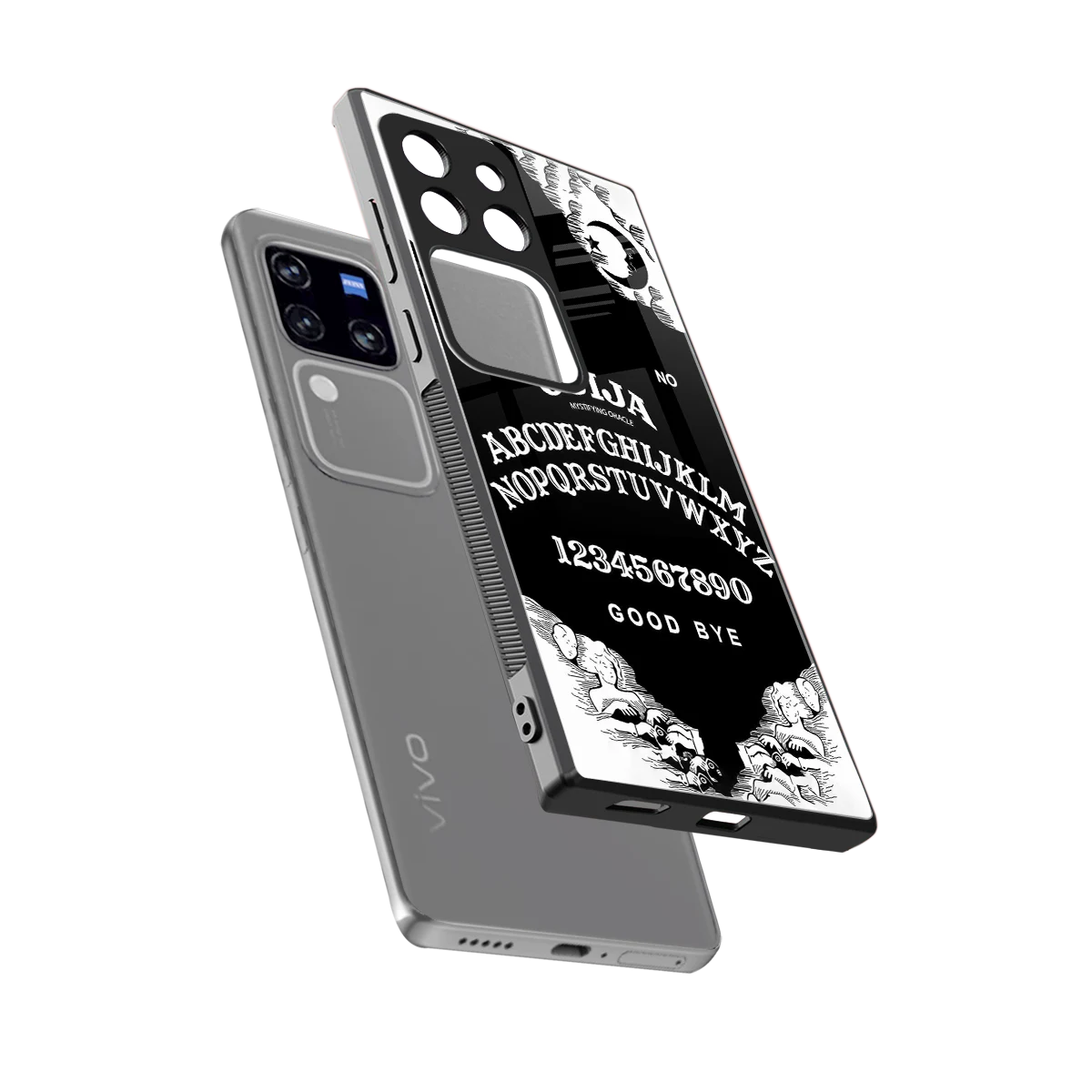 Ouija sleekvivo v30 pro cover with tempered glass back and TPU edges
