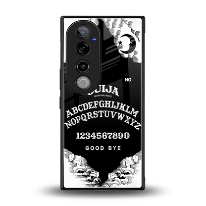 Ouija back phone cover | glass case for vivo v40 pro
