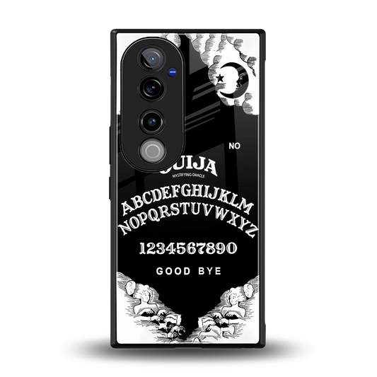 Ouija back phone cover | glass case for vivo v40 pro