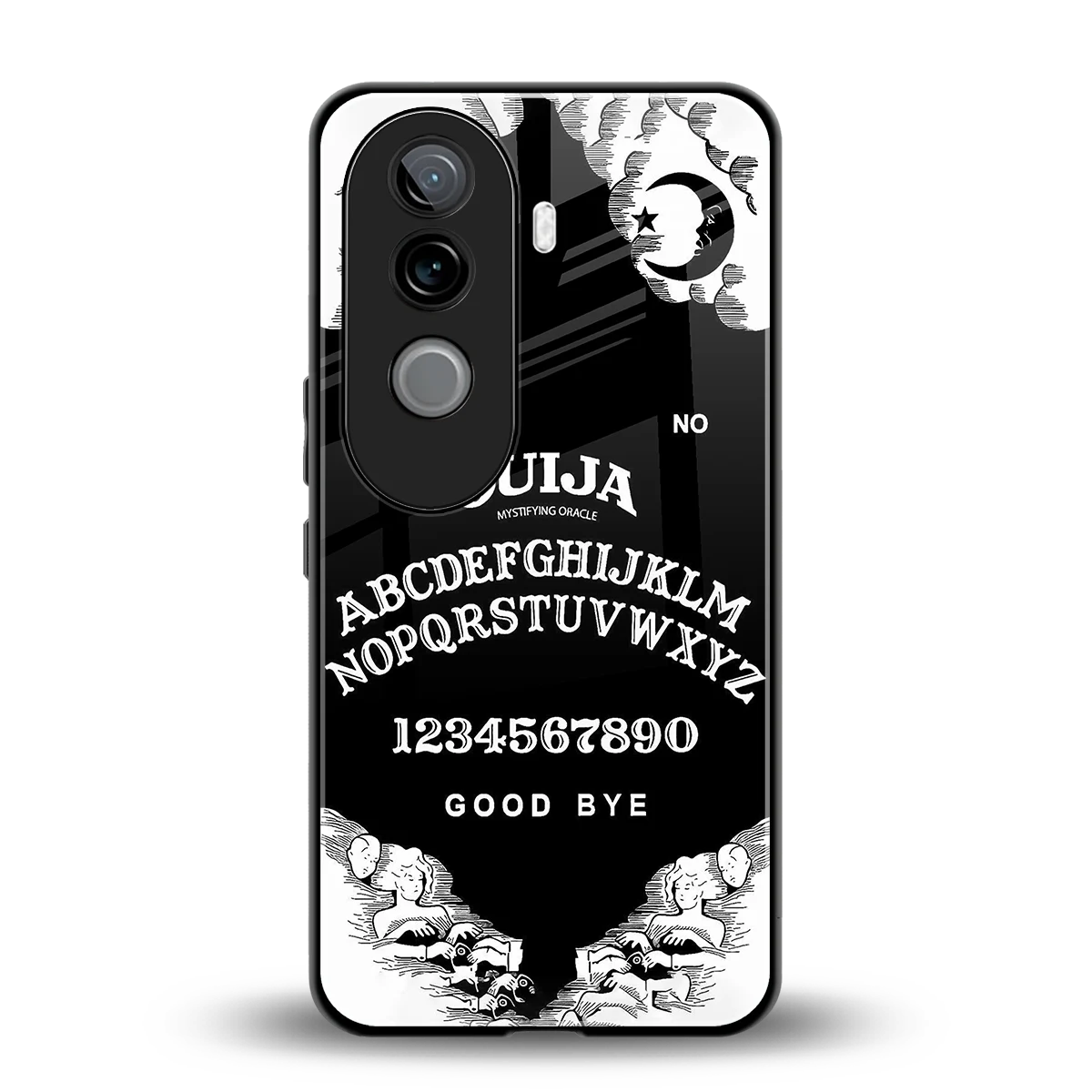 Ouija back phone cover | glass case for vivo v40e