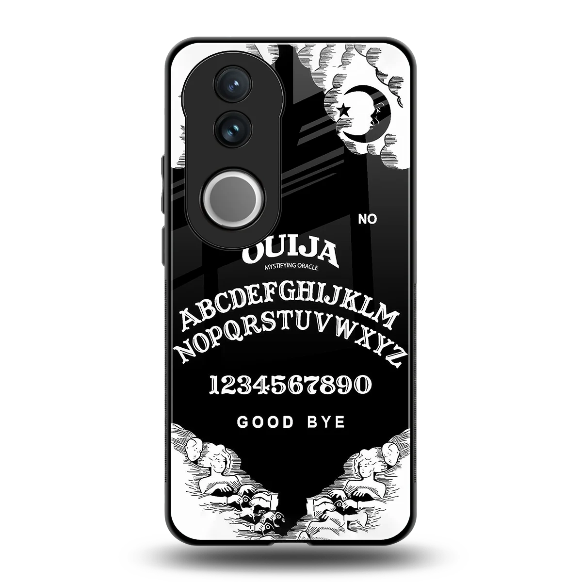 Ouija back phone cover | glass case for vivo v50
