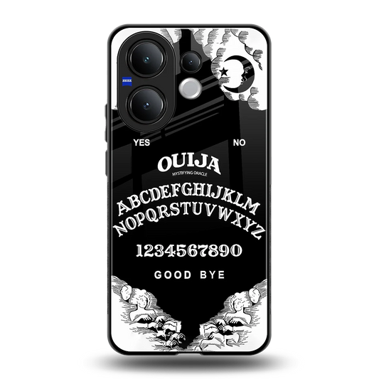 Ouija back phone cover | glass case for vivo v60