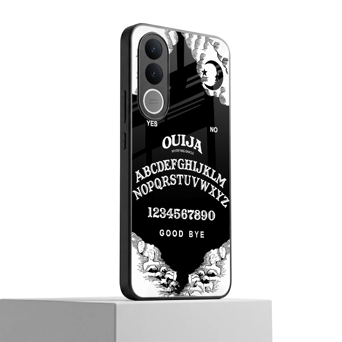 Ouija vivo v70 fe mobile cover | shockproof glass phone case