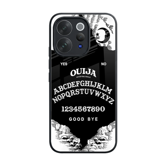 Ouija back phone cover | glass case for vivo v70 elite