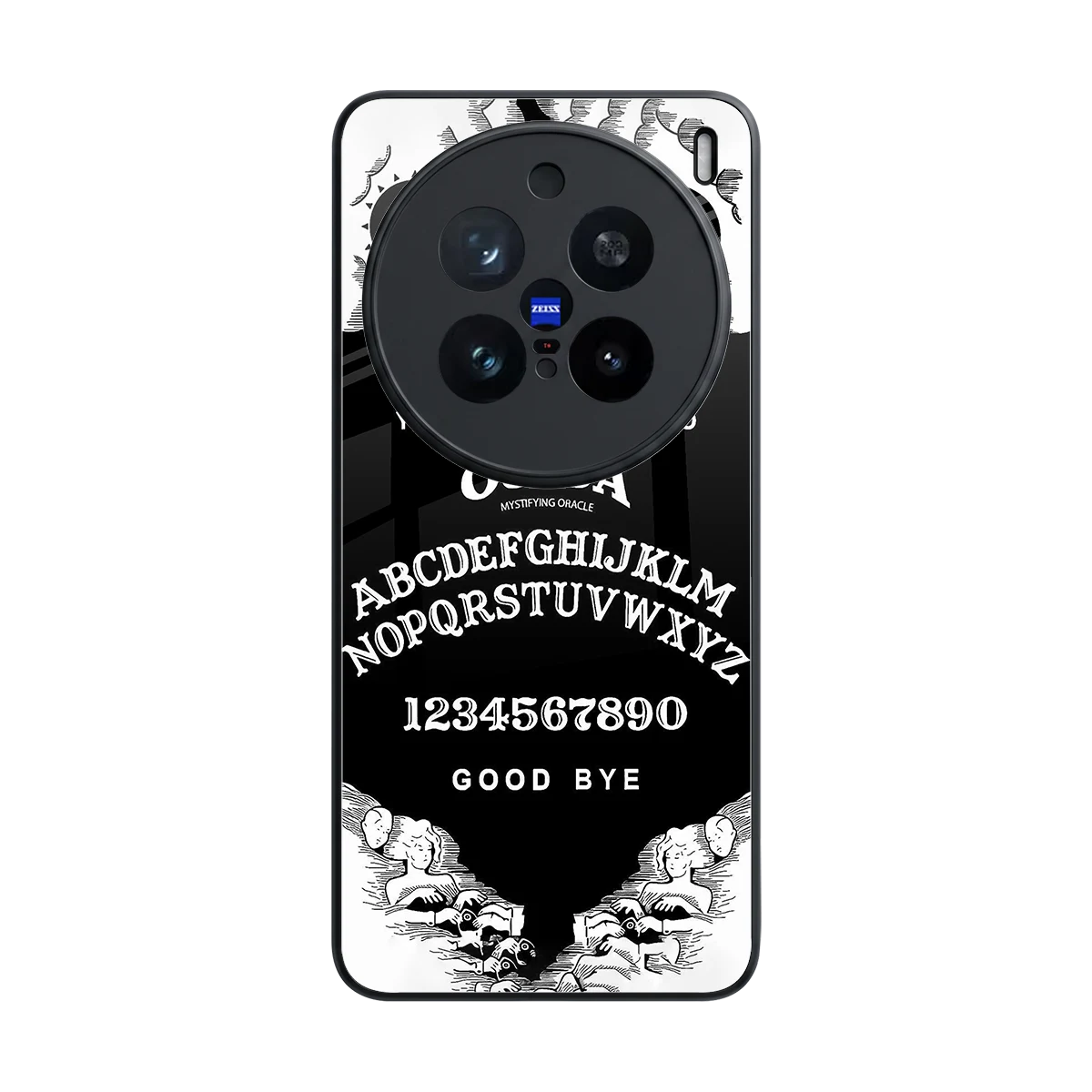 Ouija back phone cover | glass case for vivo x200 pro