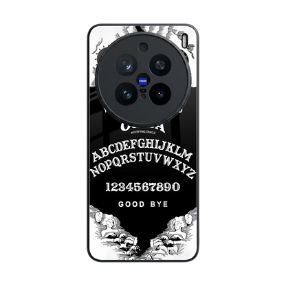Ouija back phone cover | glass case for vivo x200 pro