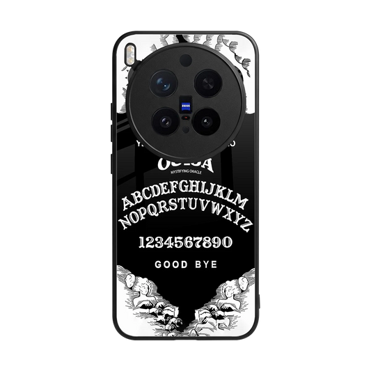 Ouija back phone cover | glass case for vivo x300 pro