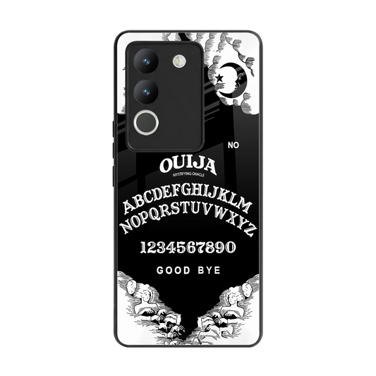 Ouija back phone cover | glass case for vivo y200 5g