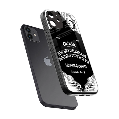 Ouija sleek iphone 12 cover with tempered glass back and TPU edges
