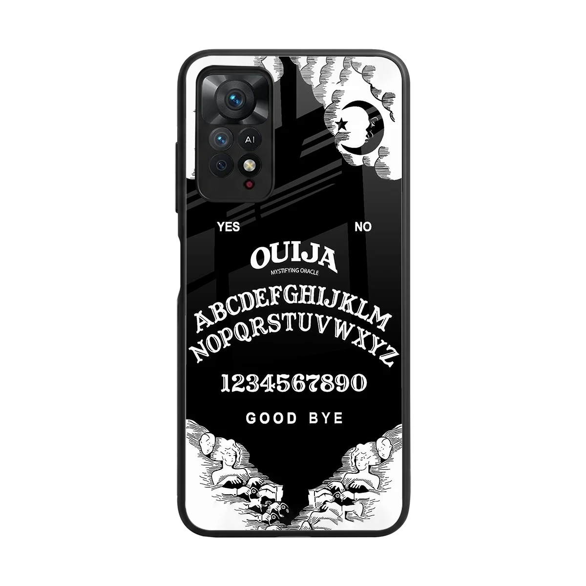 Ouija back phone cover | glass case for redmi note 11 pro