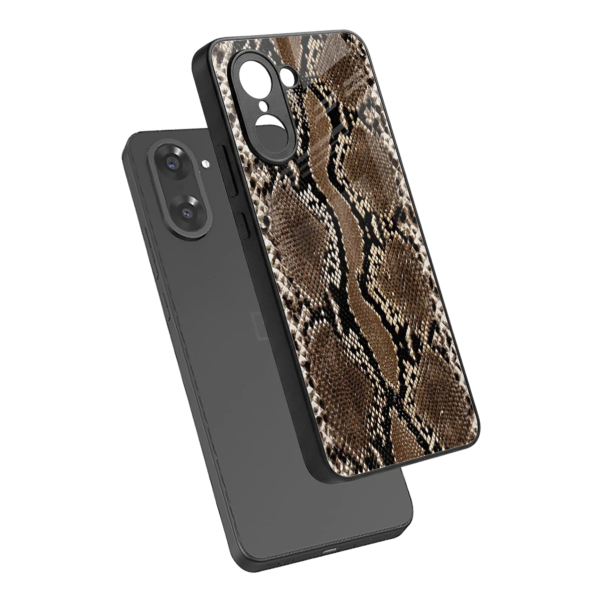 Ouroboros sleek oneplus nord ce5 5g cover with tempered glass back and TPU edges