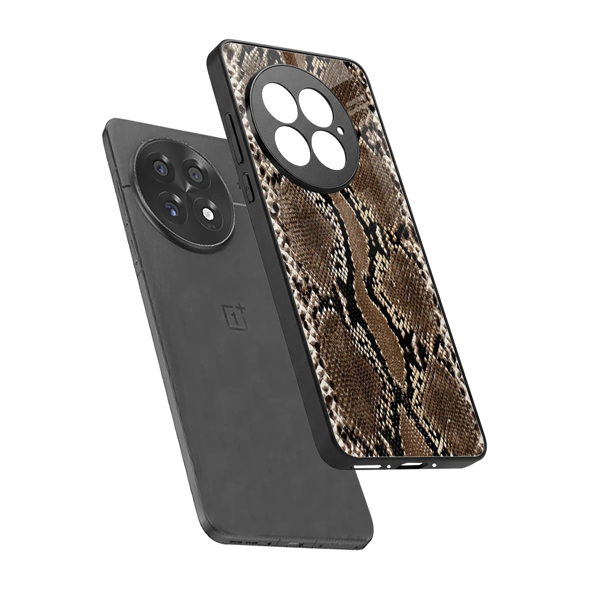Ouroboros sleek oneplus 13 cover with tempered glass back and TPU edges