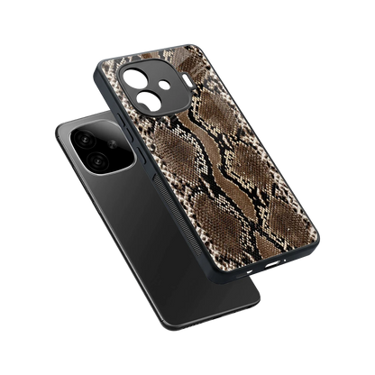 Ouroboros sleek iqoo neo 10r 5g cover with tempered glass back and TPU edges