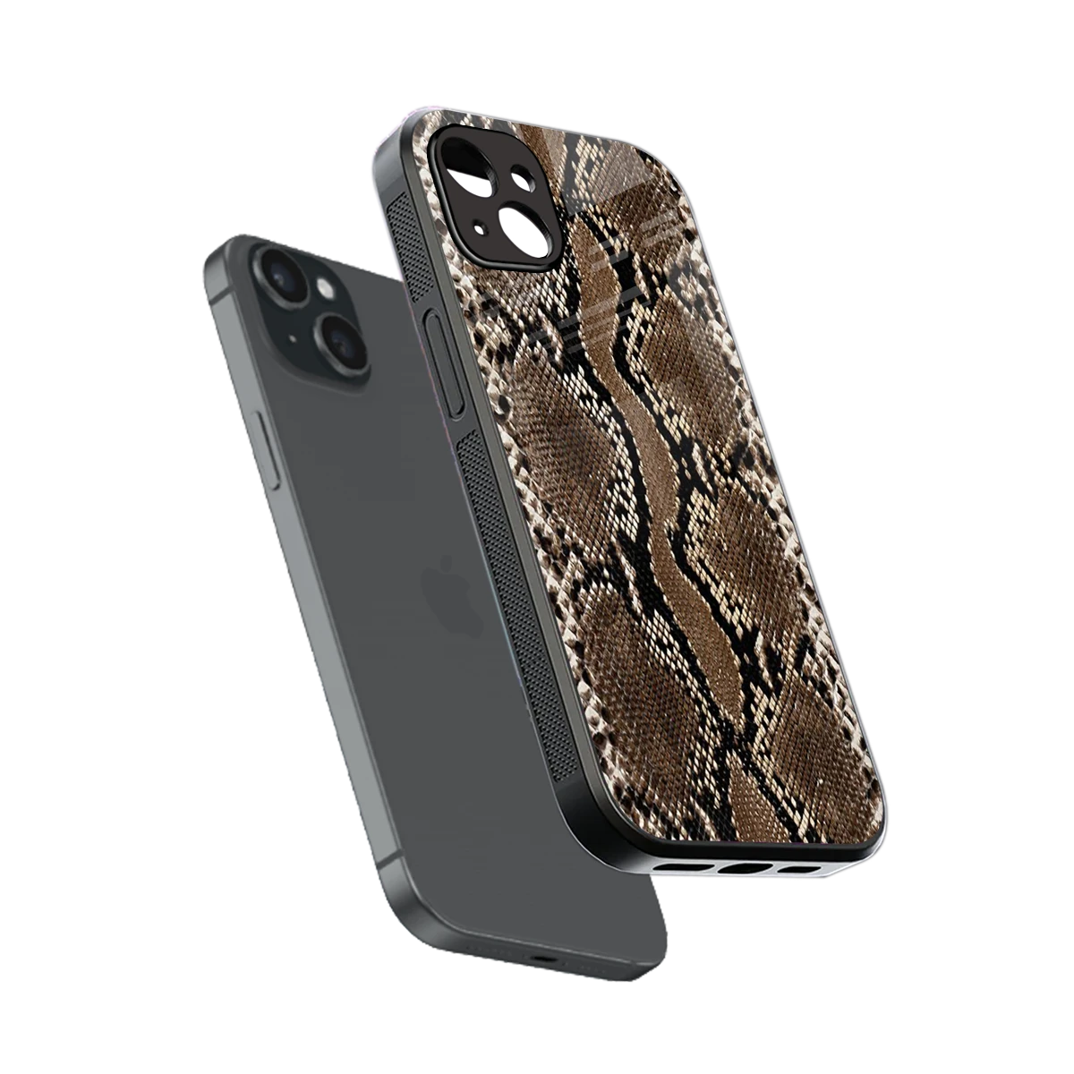 Ouroboros sleek iphone 15 plus cover with tempered glass back and TPU edges