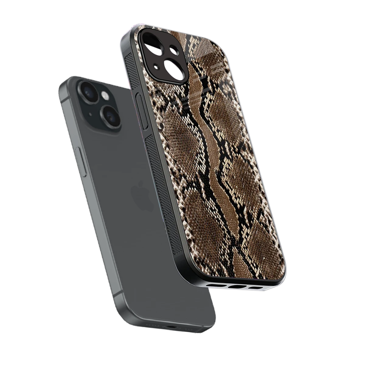 Ouroboros sleek iphone 15 cover with tempered glass back and TPU edges