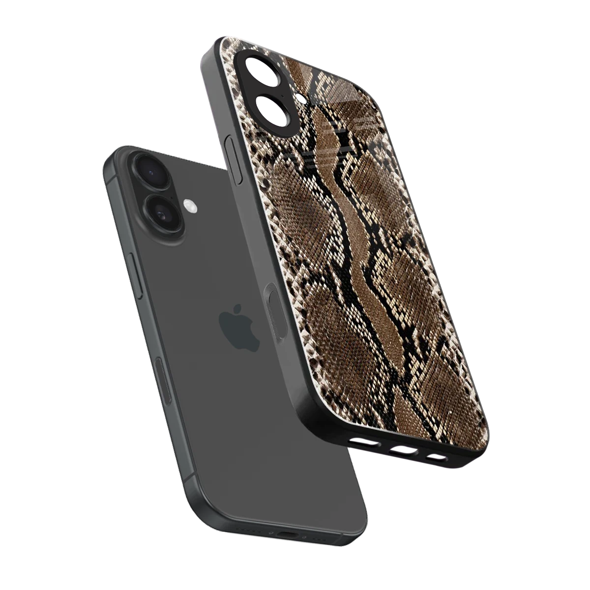 Ouroboros sleek iphone 17 cover with tempered glass back and TPU edges