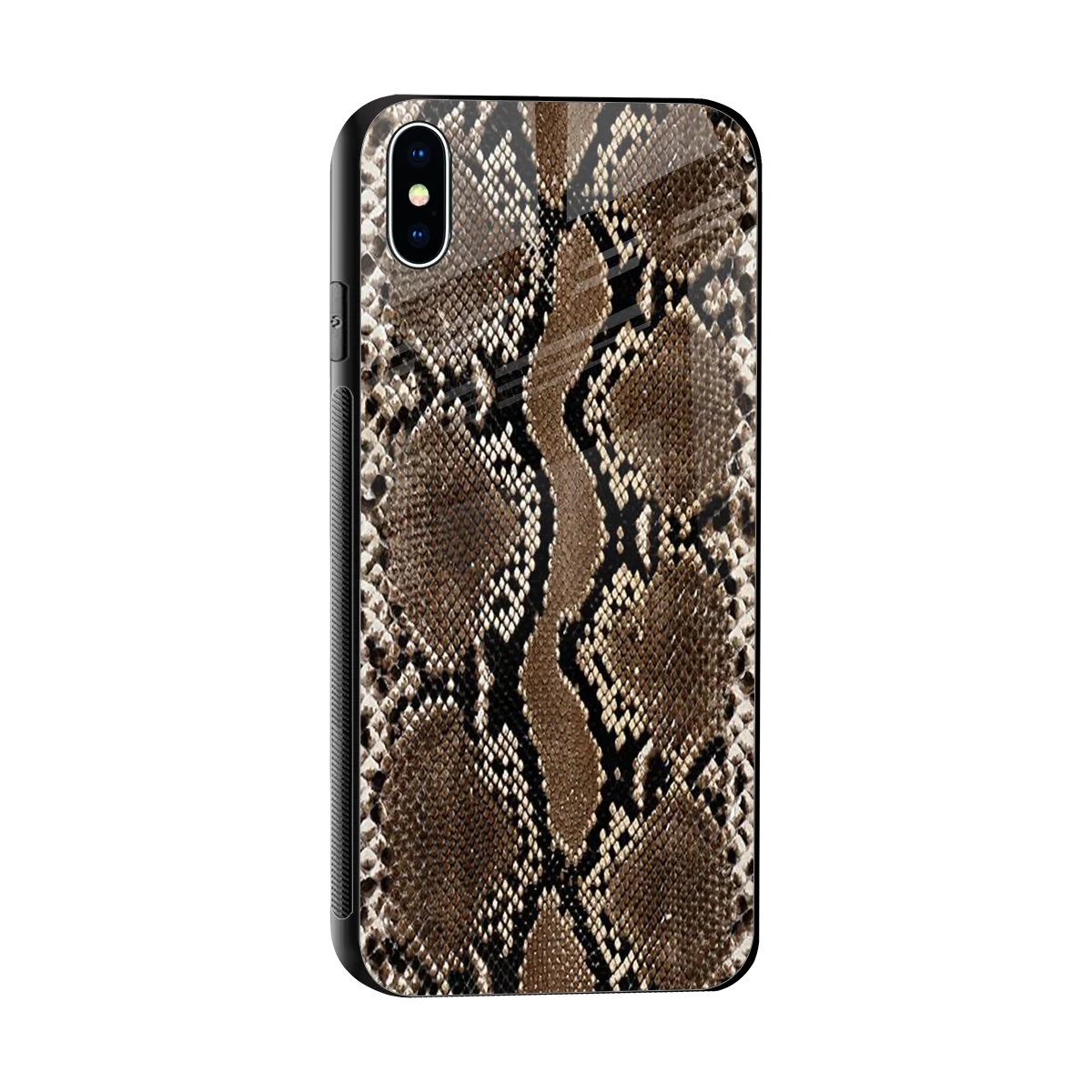 Ouroboros sleek iphone xs max cover with tempered glass back and TPU edges