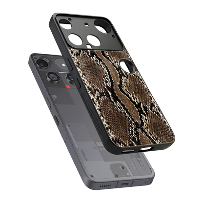 Ouroboros sleek nothing phone 3 cover with tempered glass back and TPU edges