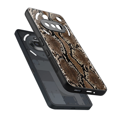 Ouroboros sleek nothing phone 3a cover with tempered glass back and TPU edges