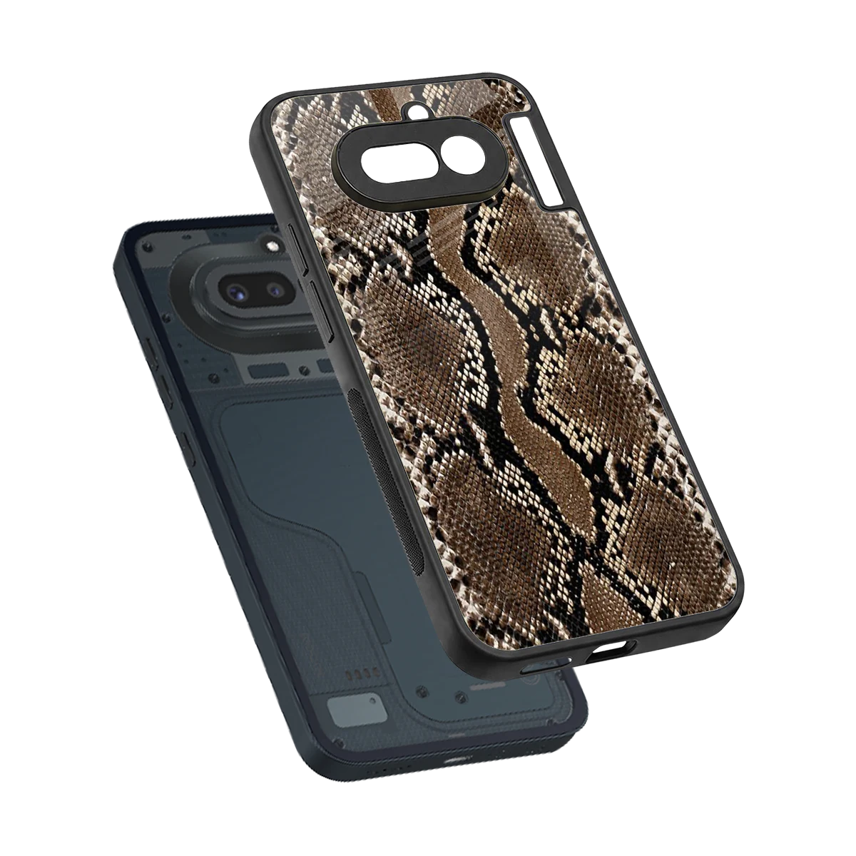 Ouroboros sleek nothing phone 4a cover with tempered glass back and TPU edges