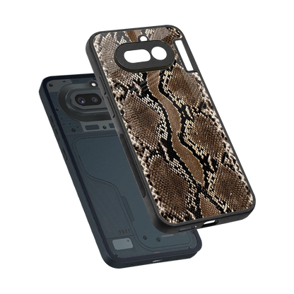 Ouroboros sleek nothing phone 4a cover with tempered glass back and TPU edges