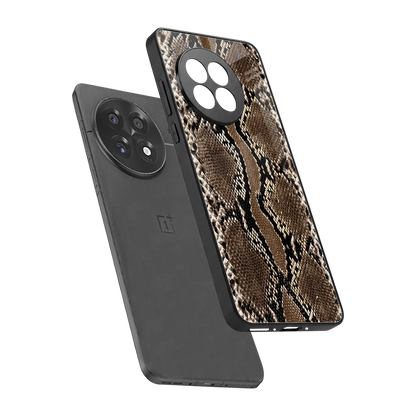 Ouroboros sleek oneplus 13r cover with tempered glass back and TPU edges