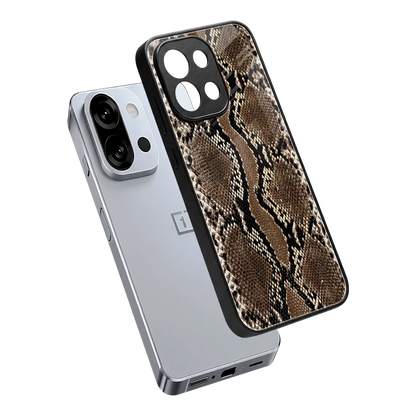 Ouroboros sleek oneplus 13s cover with tempered glass back and TPU edges