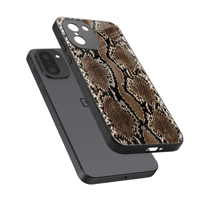 Ouroboros sleek oneplus 15r cover with tempered glass back and TPU edges