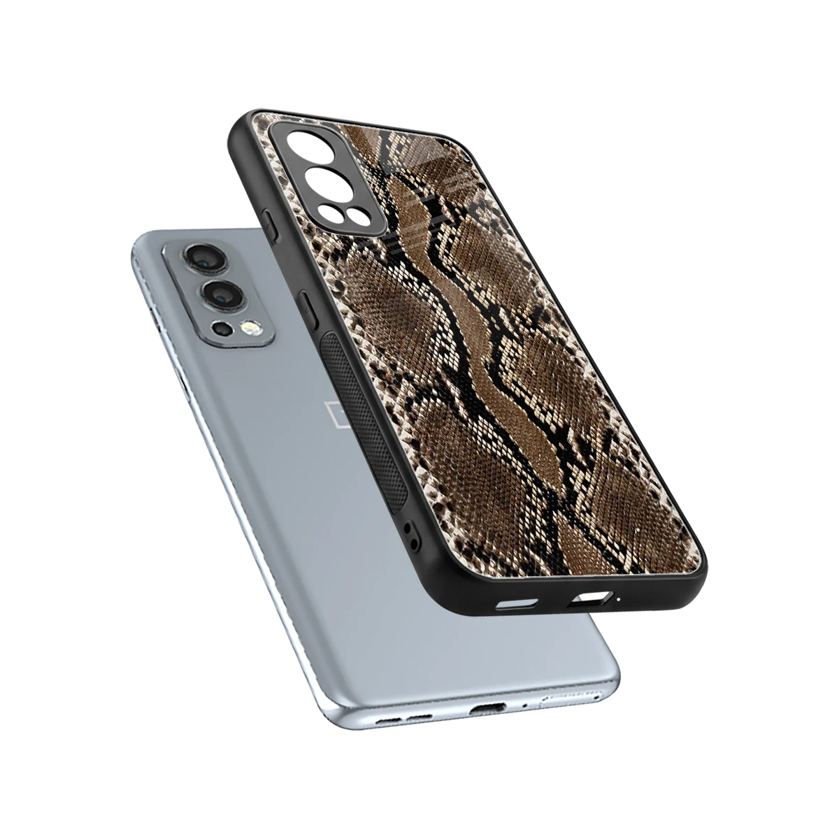 Ouroboros sleek oneplus nord 2 cover with tempered glass back and TPU edges