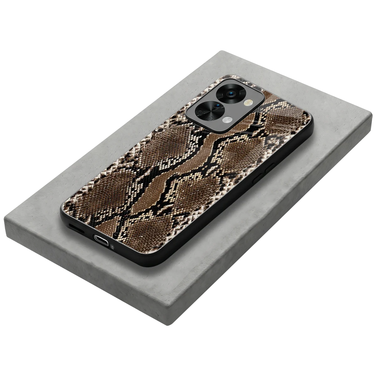 Ouroboros stylish phone case for oneplus nord 2t | glossy glass and slim fit