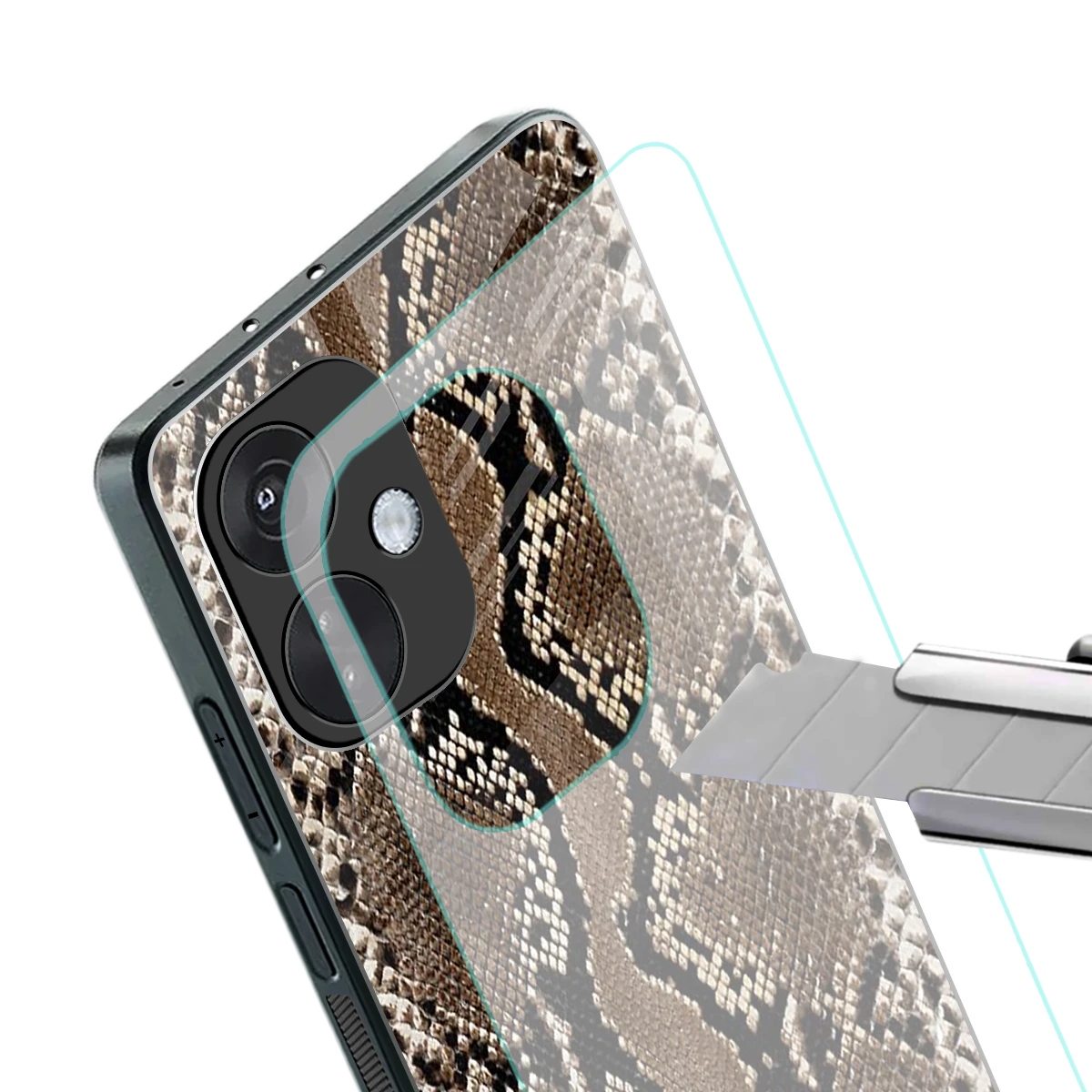 Ouroboros stylish phone case for oneplus nord ce 3 | glossy glass and slim fit