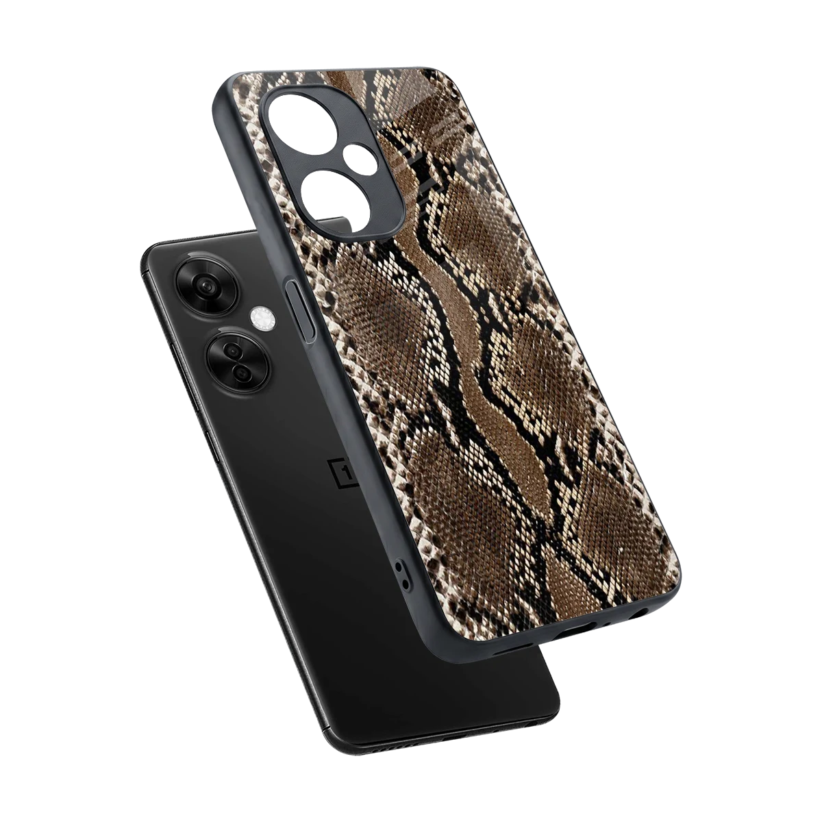 Ouroboros sleek oneplus nord ce 3 lite cover with tempered glass back and TPU edges