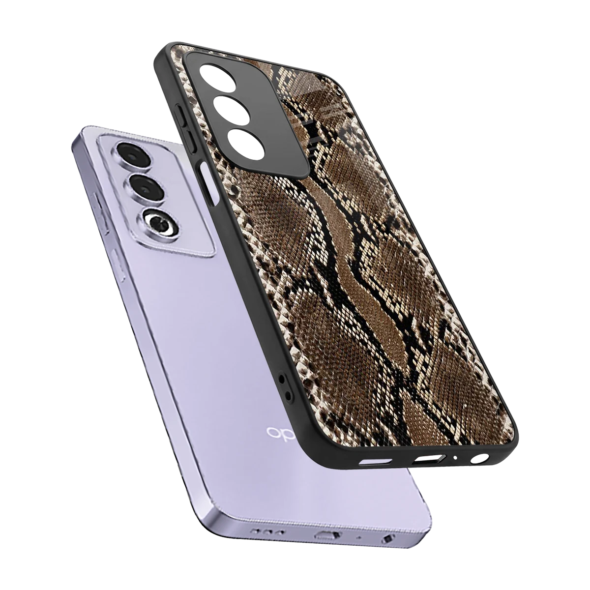 Ouroboros sleek oppo a3 pro cover with tempered glass back and TPU edges