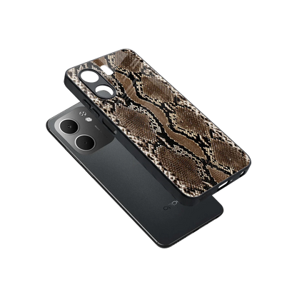 Ouroboros sleek oppo a5x 5g cover with tempered glass back and TPU edges