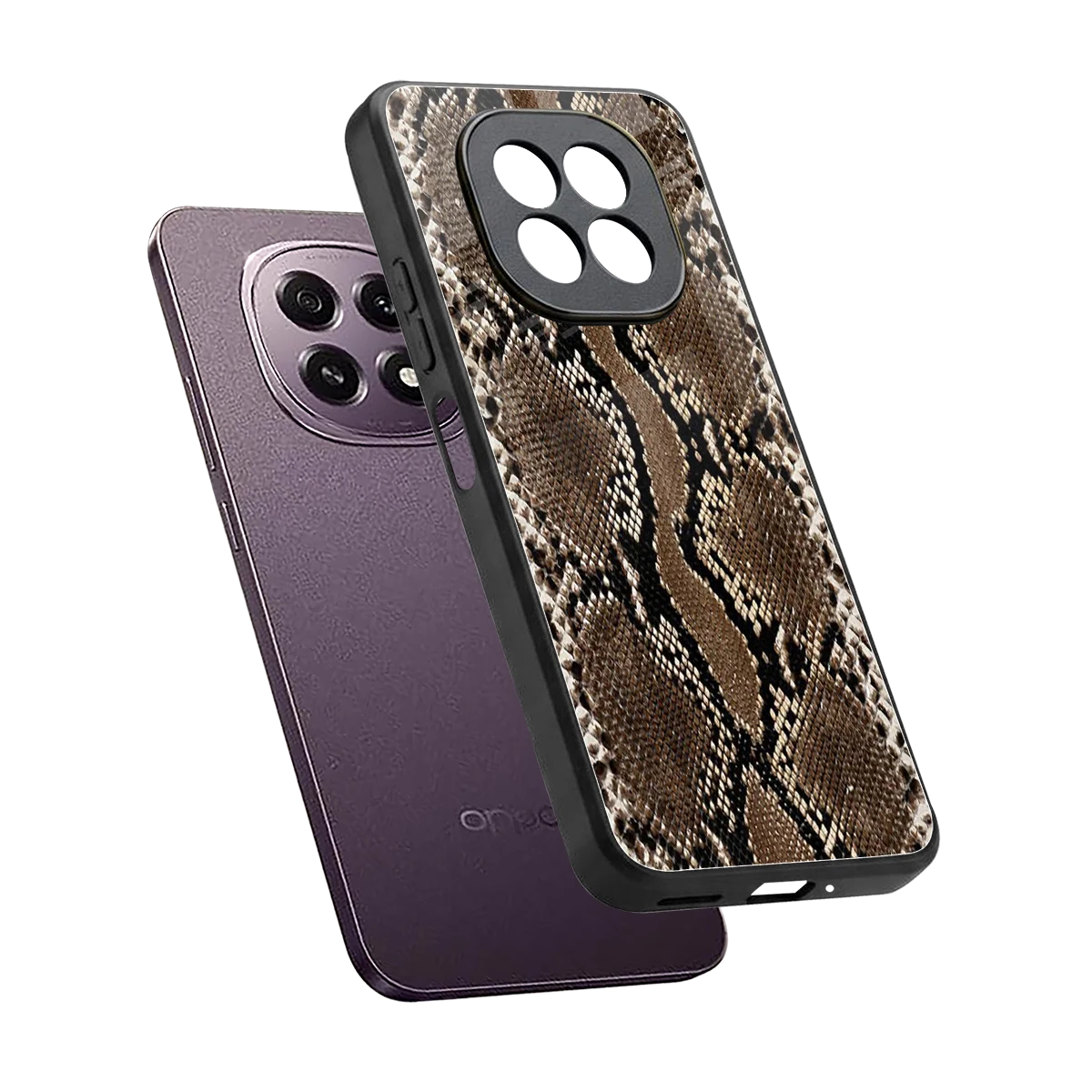 Ouroboros sleek oppo f29 5g cover with tempered glass back and TPU edges