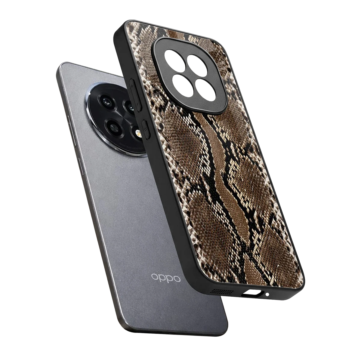 Ouroboros sleek oppo f29 pro 5g cover with tempered glass back and TPU edges
