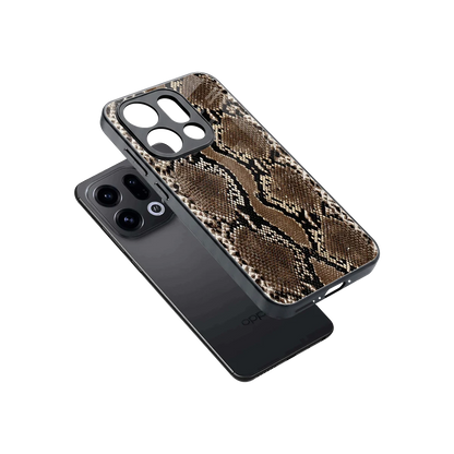 Ouroboros sleek oppo find x9 cover with tempered glass back and TPU edges