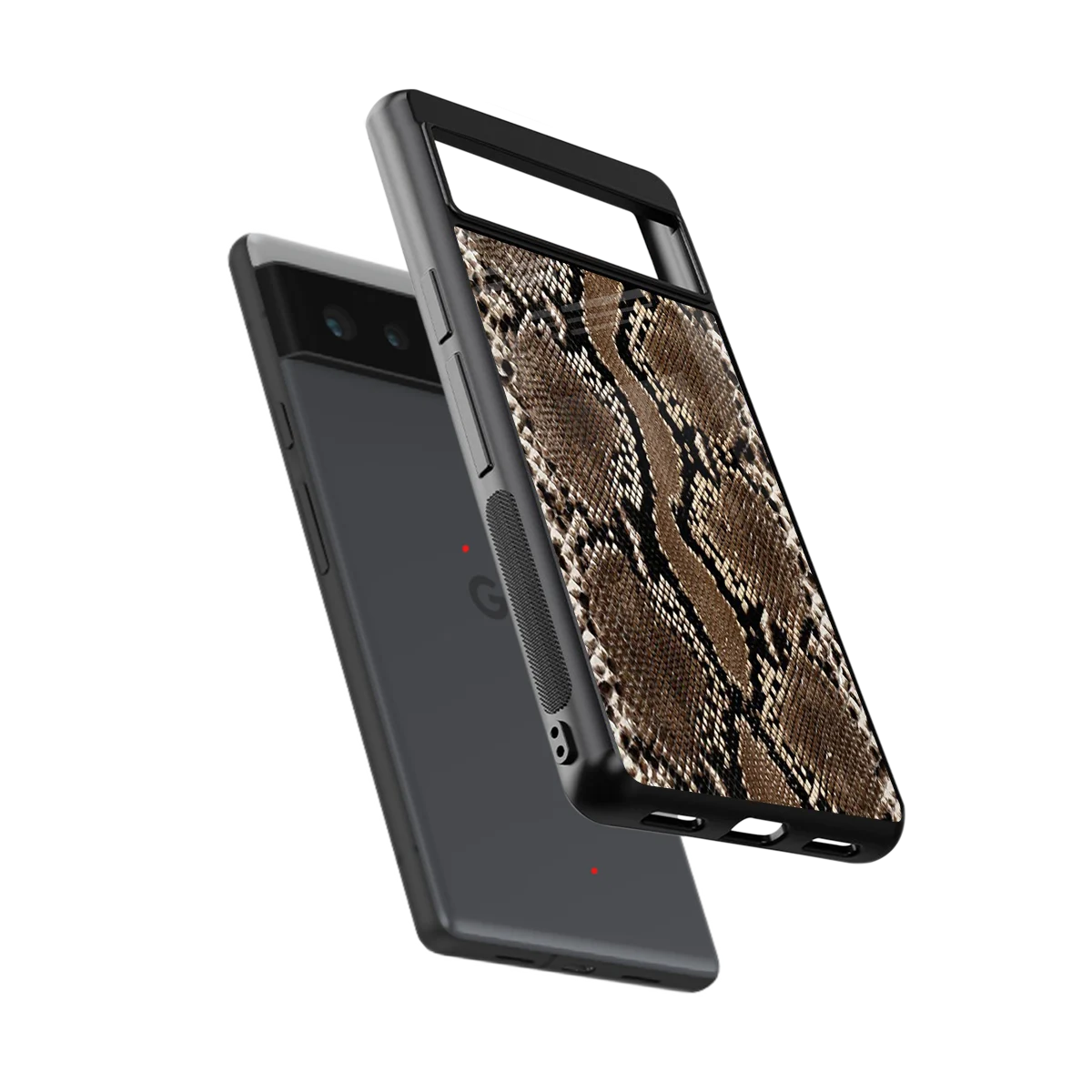 Ouroboros sleek google pixel 6a cover with tempered glass back and TPU edges