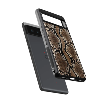 Ouroboros sleek google pixel 6a cover with tempered glass back and TPU edges