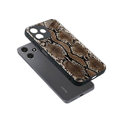 Ouroboros sleek redmi 12 5g cover with tempered glass back and TPU edges